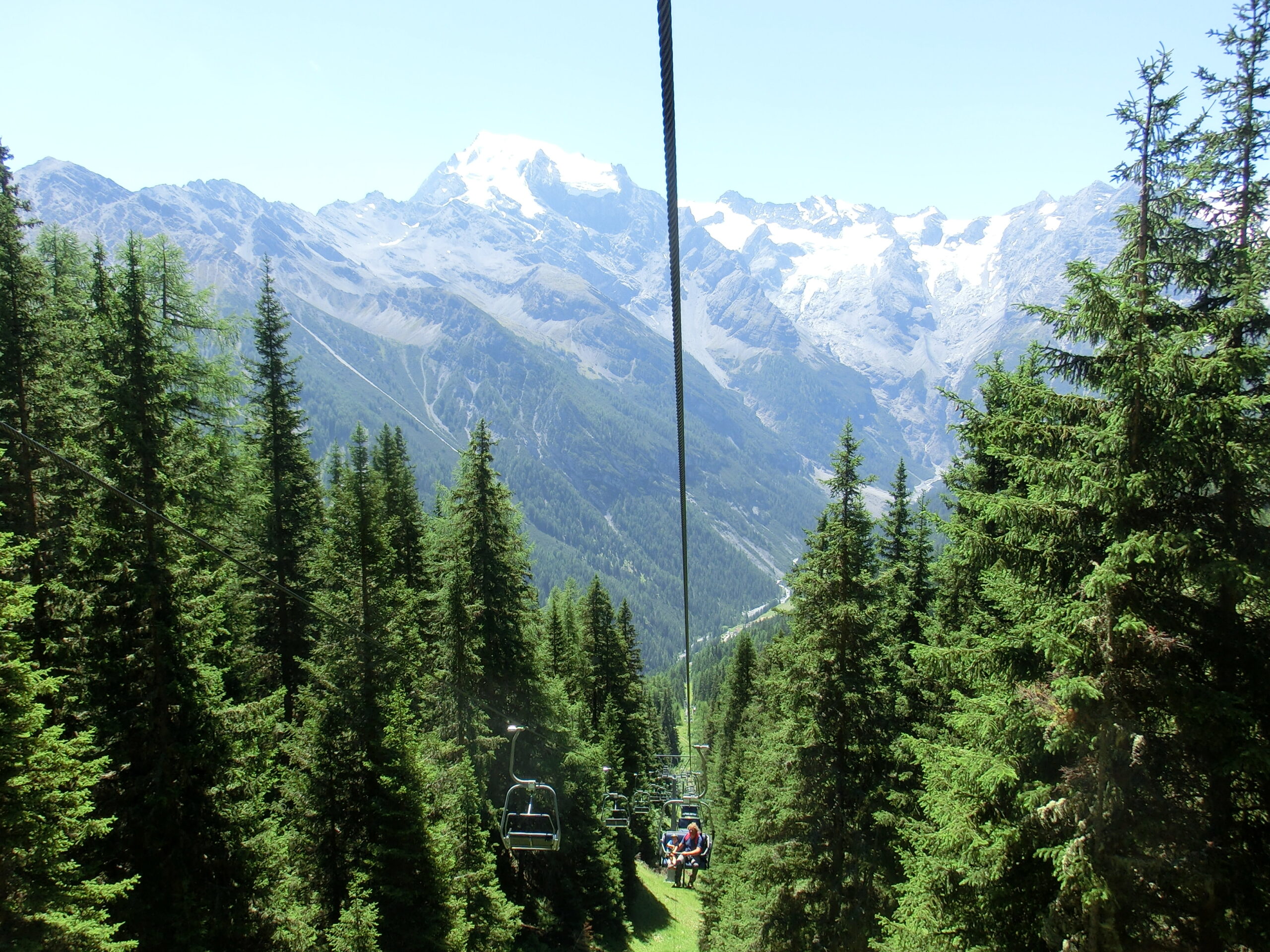 Sessellift Sommer im Vinschgau